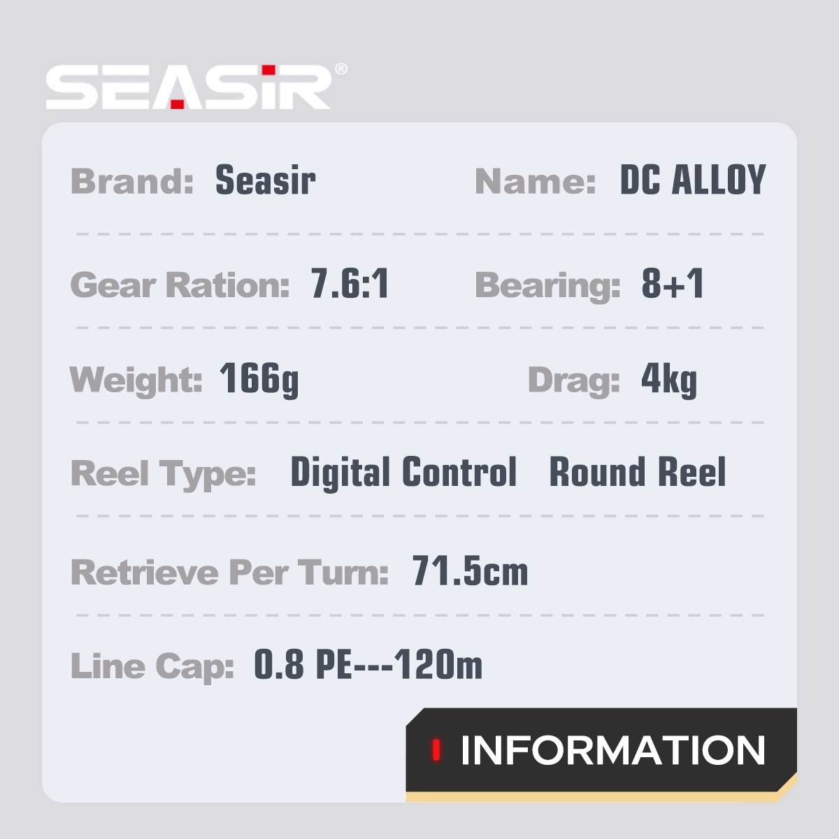 SEASIR DC – w pełni metalowa,  – Kastking Reel Zephyr recenzja i cena
